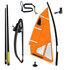 Windsurfer LT 5.7 Complete Rig with sail, mast, boom, mast extension and mast base